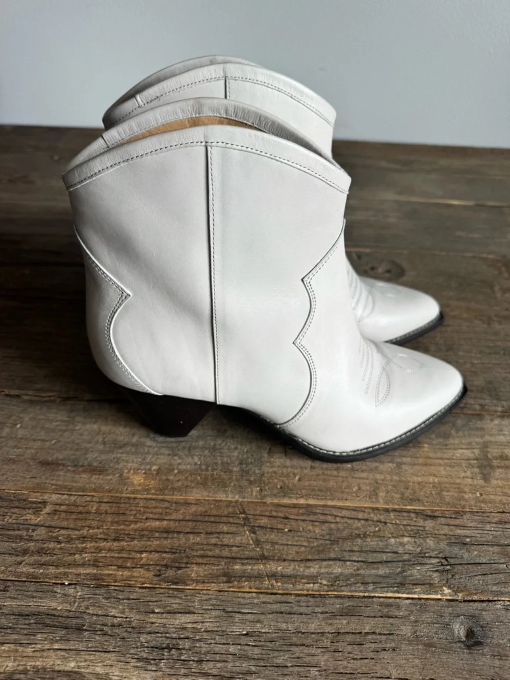 ISABEL MARANT DARIZO LEATHER COWBOY BOOTS. NWT. SIZE 40. 🤍 - Picture 6 of 6